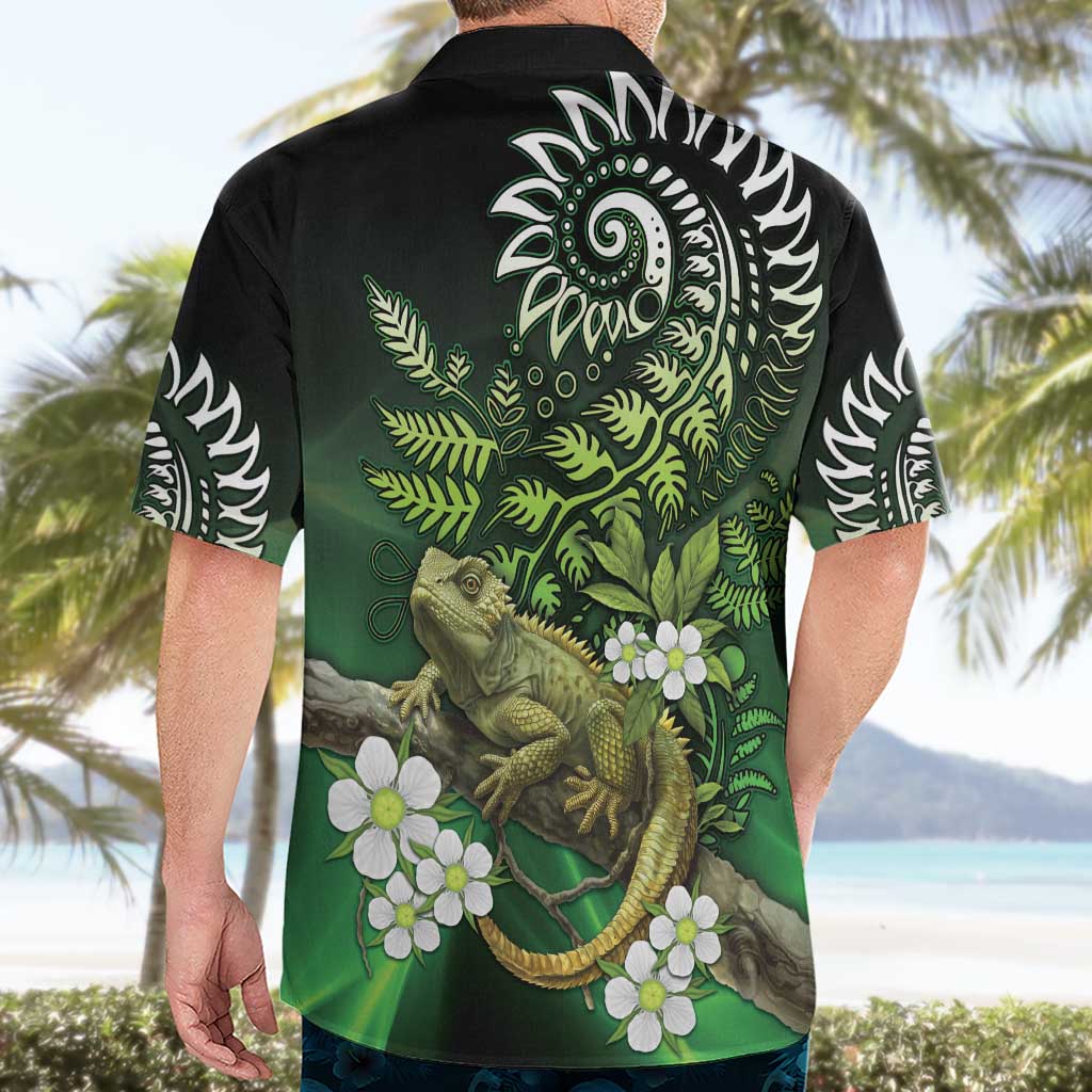 Aotearoa New Zealand Tuatara Hawaiian Shirt Maori Koru Art LT05 - Polynesian Pride