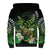 Aotearoa New Zealand Tuatara Sherpa Hoodie Maori Koru Art