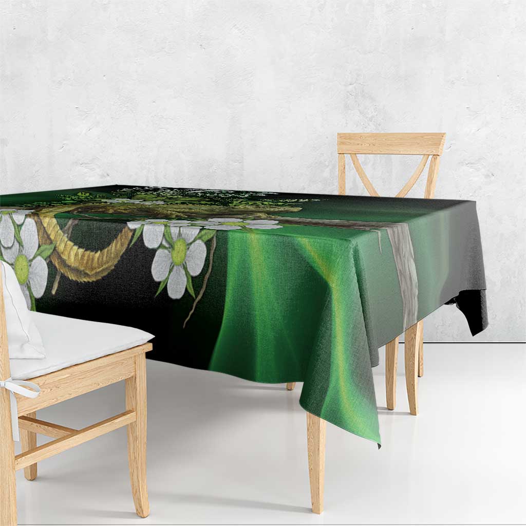 Aotearoa New Zealand Tuatara Tablecloth Maori Koru Art LT05 - Polynesian Pride