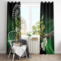 Aotearoa New Zealand Tuatara Window Curtain Maori Koru Art LT05 - Polynesian Pride