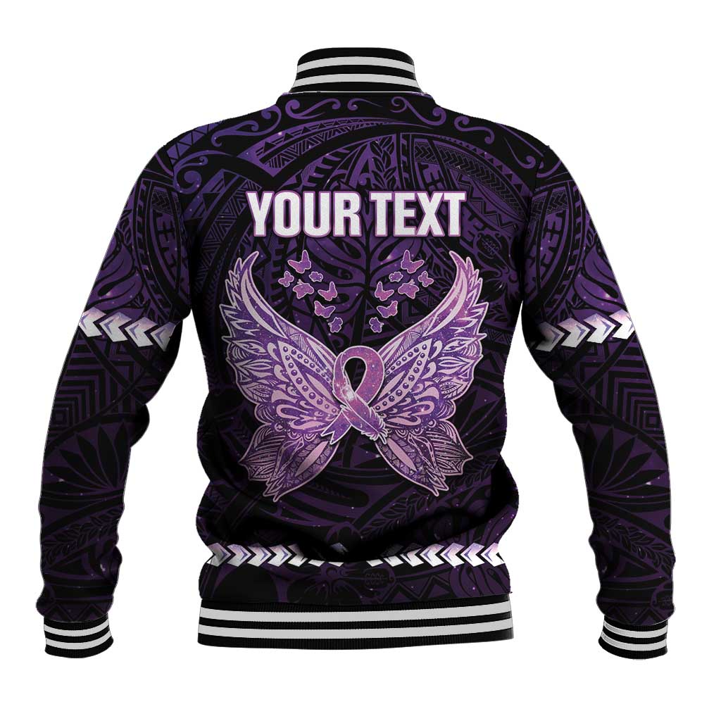 Personalised Alzheimer's Awareness Baseball Jacket You May Not Remember But I Will Never Forget LT05 - Polynesian Pride