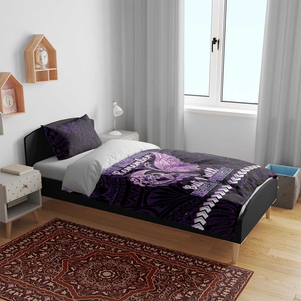 Alzheimer's Awareness Bedding Set You May Not Remember But I Will Never Forget LT05 - Polynesian Pride