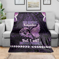 Alzheimer's Awareness Blanket You May Not Remember But I Will Never Forget LT05 - Polynesian Pride