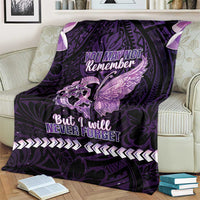 Alzheimer's Awareness Blanket You May Not Remember But I Will Never Forget LT05 - Polynesian Pride