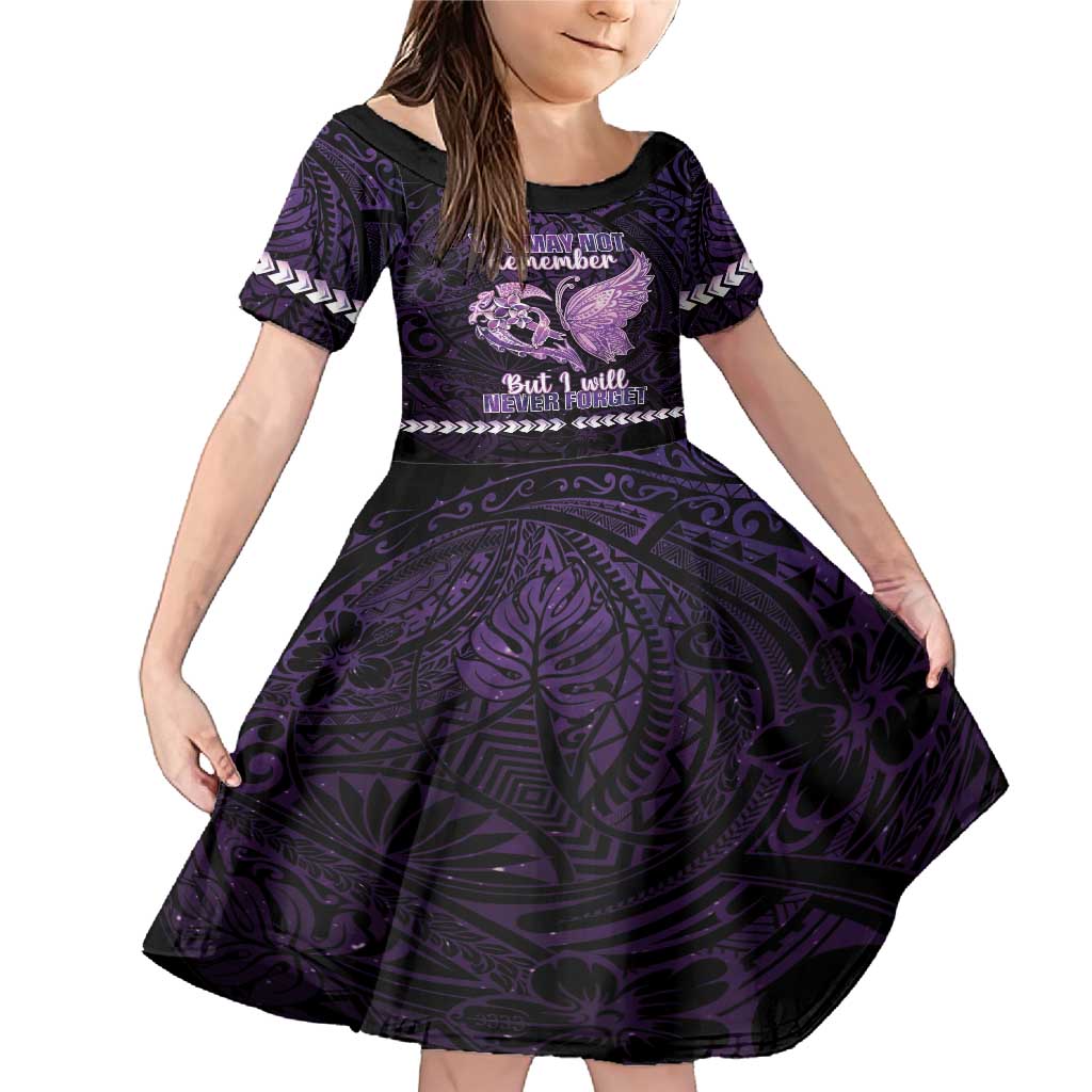 Personalised Alzheimer's Awareness Family Matching Mermaid Dress and Hawaiian Shirt You May Not Remember But I Will Never Forget