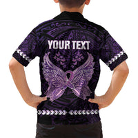 Personalised Alzheimer's Awareness Family Matching Off Shoulder Maxi Dress and Hawaiian Shirt You May Not Remember But I Will Never Forget
