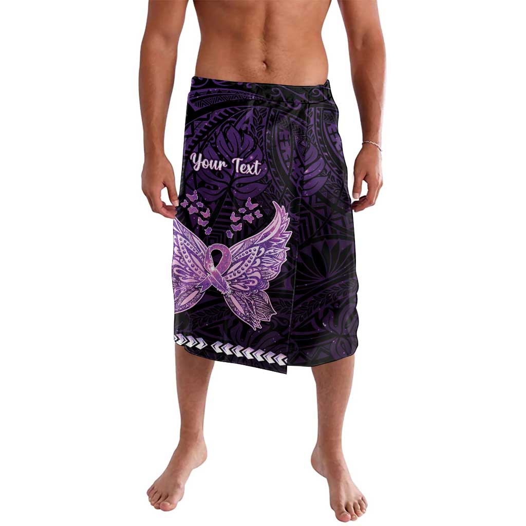 Personalised Alzheimer's Awareness Lavalava You May Not Remember But I Will Never Forget LT05 Purple - Polynesian Pride