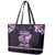 Alzheimer's Awareness Leather Tote Bag You May Not Remember But I Will Never Forget