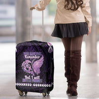 Alzheimer's Awareness Luggage Cover You May Not Remember But I Will Never Forget