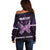 Personalised Alzheimer's Awareness Off Shoulder Sweater You May Not Remember But I Will Never Forget