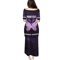 Personalised Alzheimer's Awareness Puletasi You May Not Remember But I Will Never Forget LT05 - Polynesian Pride
