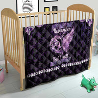 Alzheimer's Awareness Quilt You May Not Remember But I Will Never Forget