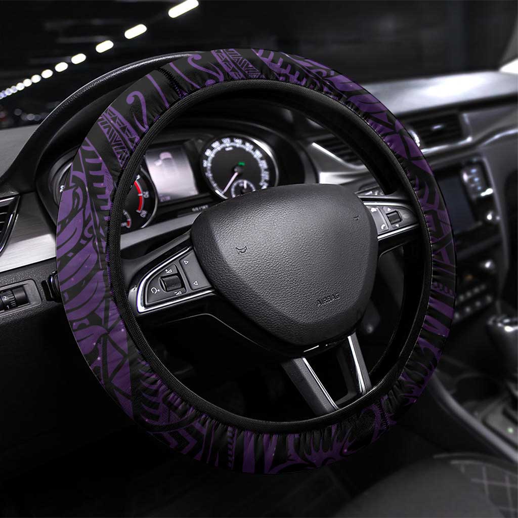 Alzheimer's Awareness Steering Wheel Cover You May Not Remember But I Will Never Forget LT05 Universal Fit Purple - Polynesian Pride