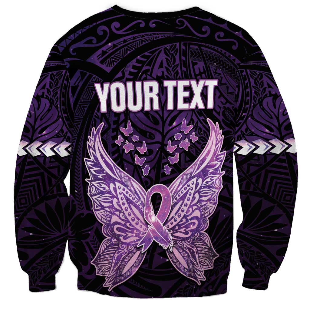 Personalised Alzheimer's Awareness Sweatshirt You May Not Remember But I Will Never Forget LT05 - Polynesian Pride