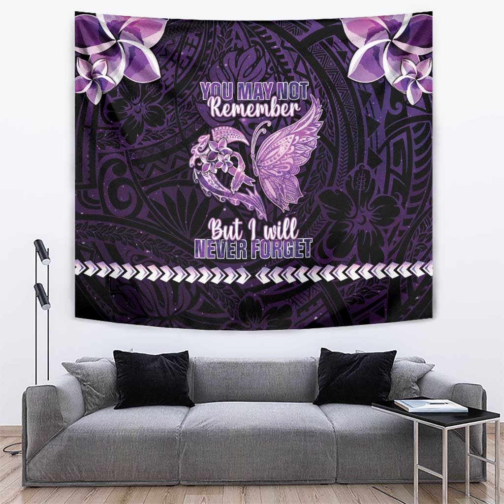Alzheimer's Awareness Tapestry You May Not Remember But I Will Never Forget
