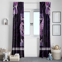 Alzheimer's Awareness Window Curtain You May Not Remember But I Will Never Forget LT05 - Polynesian Pride