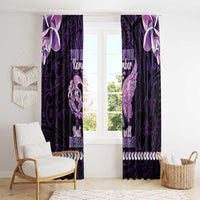 Alzheimer's Awareness Window Curtain You May Not Remember But I Will Never Forget LT05 - Polynesian Pride