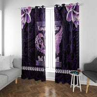 Alzheimer's Awareness Window Curtain You May Not Remember But I Will Never Forget LT05 With Grommets Purple - Polynesian Pride