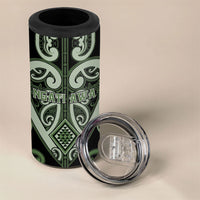 Custom Aotearoa Ngati Awa 4 in 1 Can Cooler Tumbler Maori Tribal Pattern LT05 - Polynesian Pride