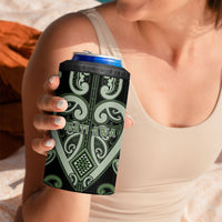 Custom Aotearoa Ngati Awa 4 in 1 Can Cooler Tumbler Maori Tribal Pattern LT05 - Polynesian Pride