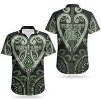 Custom Aotearoa Ngati Awa Couples Matching Long Sleeve Bodycon Dress and Hawaiian Shirt Maori Tribal Pattern LT05 - Polynesian Pride