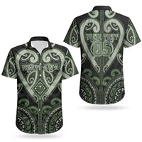Custom Aotearoa Ngati Awa Couples Matching Off Shoulder Maxi Dress and Hawaiian Shirt Maori Tribal Pattern LT05 - Polynesian Pride