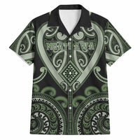 Custom Aotearoa Ngati Awa Hawaiian Shirt Maori Tribal Pattern LT05 Green - Polynesian Pride