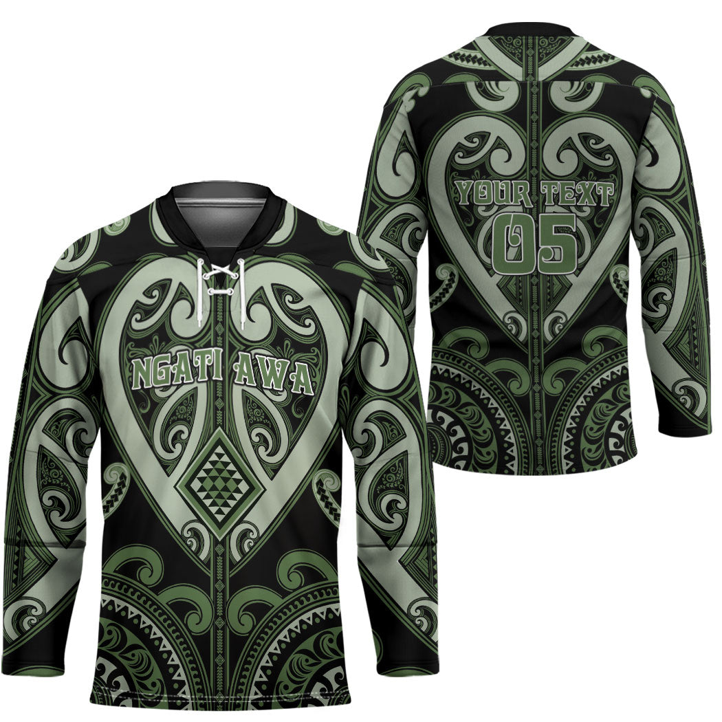 Custom Aotearoa Ngati Awa Hockey Jersey Maori Tribal Pattern LT05 - Polynesian Pride