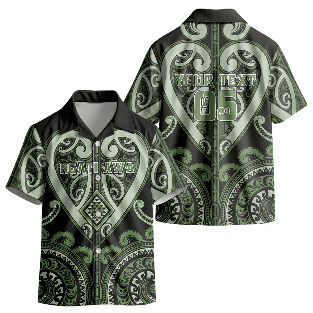 Custom Aotearoa Ngati Awa Kid Hawaiian Shirt Maori Tribal Pattern LT05 - Polynesian Pride