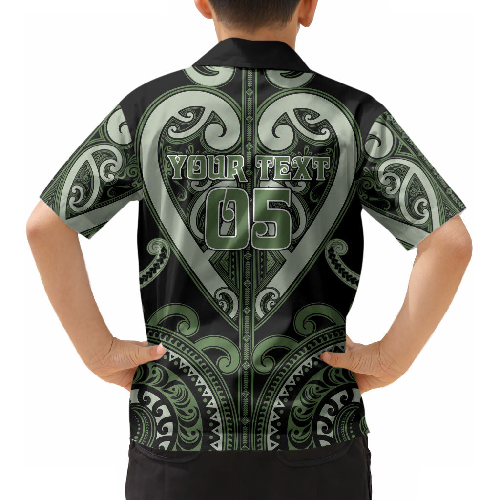 Custom Aotearoa Ngati Awa Kid Hawaiian Shirt Maori Tribal Pattern LT05 - Polynesian Pride