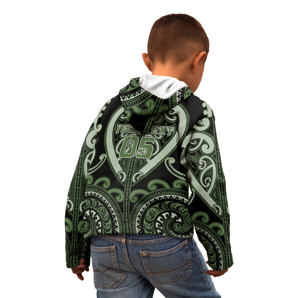 Custom Aotearoa Ngati Awa Kid Hoodie Maori Tribal Pattern LT05 - Polynesian Pride