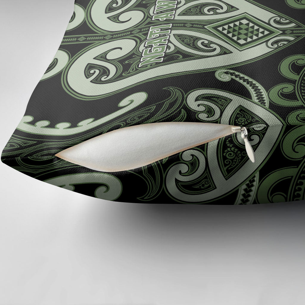 Aotearoa Ngati Awa Pillow Cover Maori Tribal Pattern LT05 - Polynesian Pride