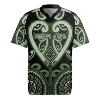 Custom Aotearoa Ngati Awa Rugby Jersey Maori Tribal Pattern LT05 Green - Polynesian Pride