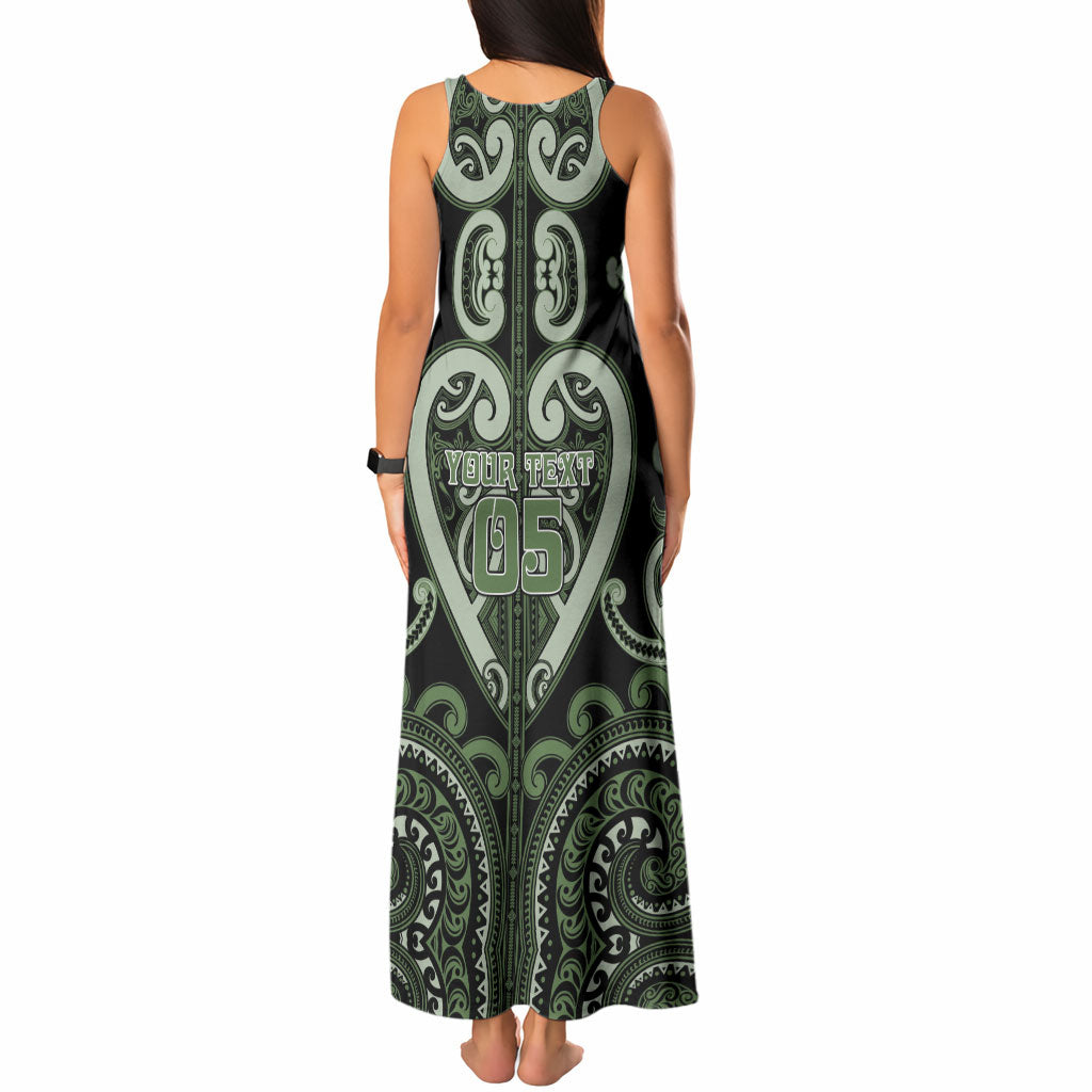 Custom Aotearoa Ngati Awa Tank Maxi Dress Maori Tribal Pattern LT05 - Polynesian Pride