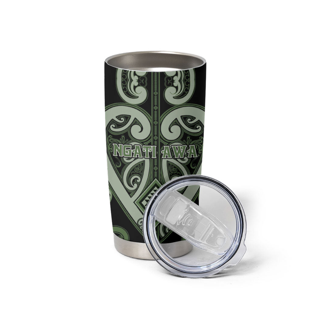 Custom Aotearoa Ngati Awa Tumbler Cup Maori Tribal Pattern LT05 - Polynesian Pride