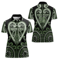 Custom Aotearoa Ngati Awa Women Polo Shirt Maori Tribal Pattern LT05 - Polynesian Pride