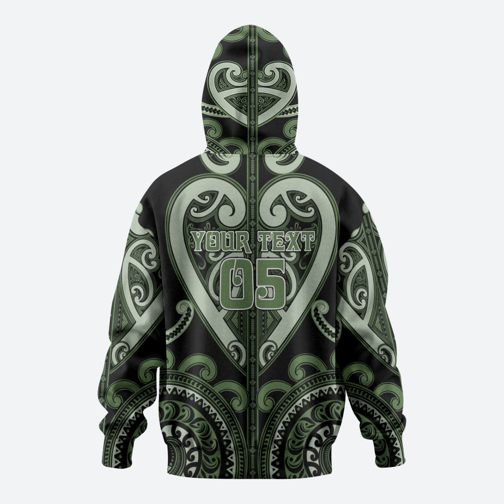 Custom Aotearoa Ngati Awa Zip Hoodie Maori Tribal Pattern LT05 - Polynesian Pride