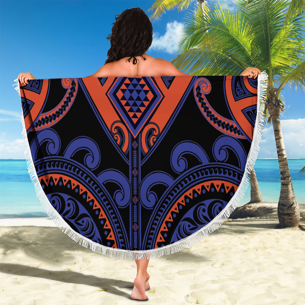 Aotearoa Whakatohea Beach Blanket Maori Tribal Pattern LT05 - Polynesian Pride