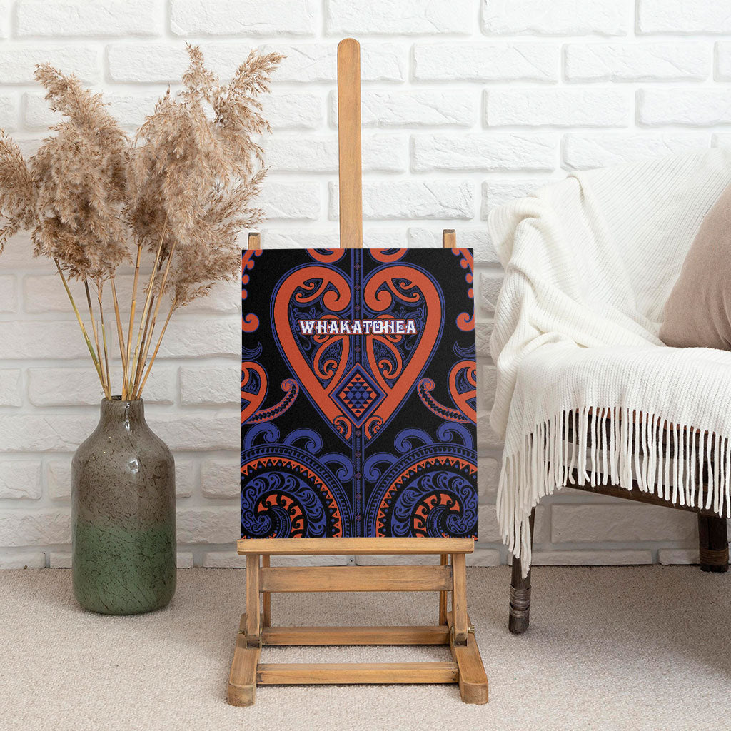 Aotearoa Whakatohea Canvas Wall Art Maori Tribal Pattern LT05 - Polynesian Pride