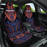 Aotearoa Whakatohea Car Seat Cover Maori Tribal Pattern LT05 One Size Navy - Polynesian Pride