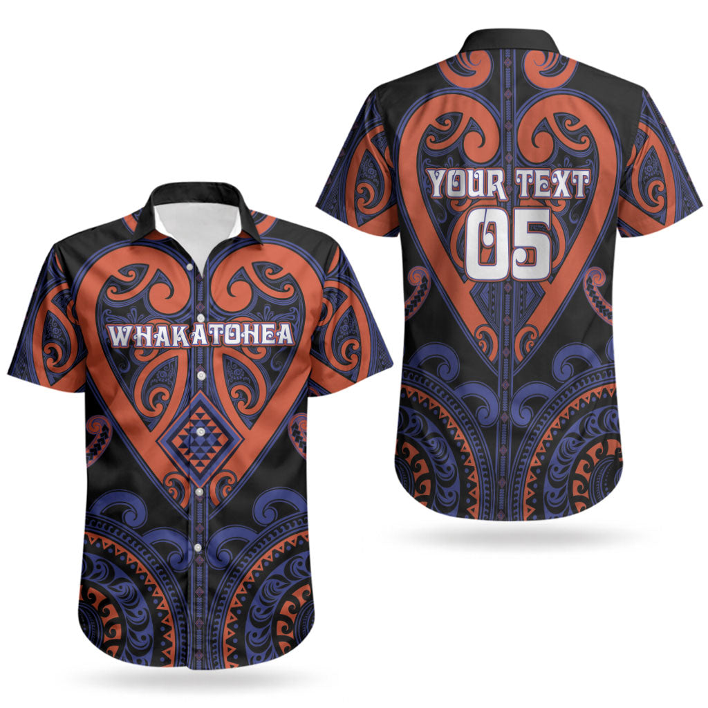 Custom Aotearoa Whakatohea Couples Matching Short Sleeve Bodycon Dress and Hawaiian Shirt Maori Tribal Pattern LT05 - Polynesian Pride