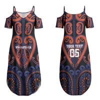 Custom Aotearoa Whakatohea Couples Matching Summer Maxi Dress and Hawaiian Shirt Maori Tribal Pattern LT05 - Polynesian Pride