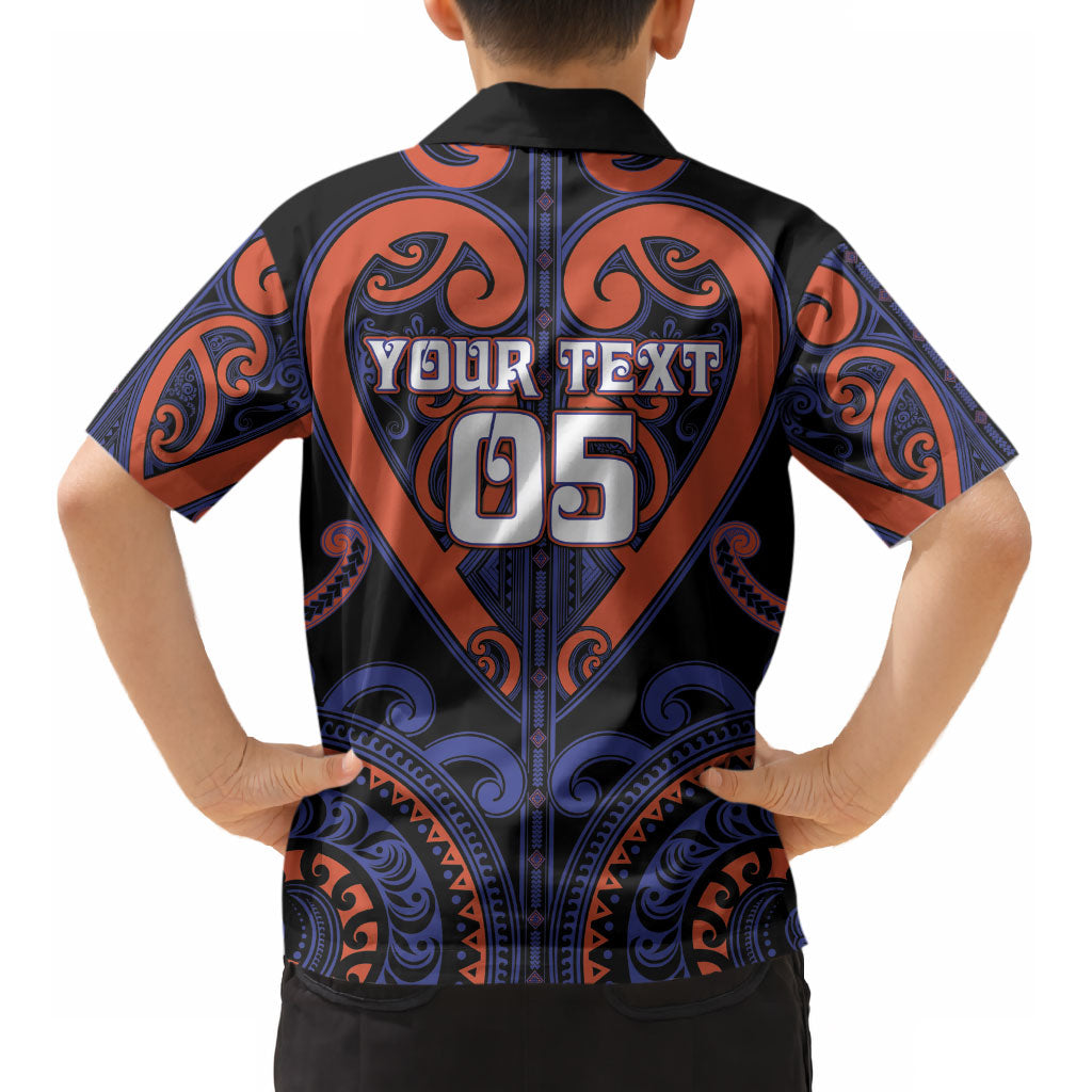 Custom Aotearoa Whakatohea Kid Hawaiian Shirt Maori Tribal Pattern LT05 - Polynesian Pride