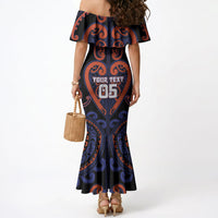 Custom Aotearoa Whakatohea Mermaid Dress Maori Tribal Pattern LT05 - Polynesian Pride