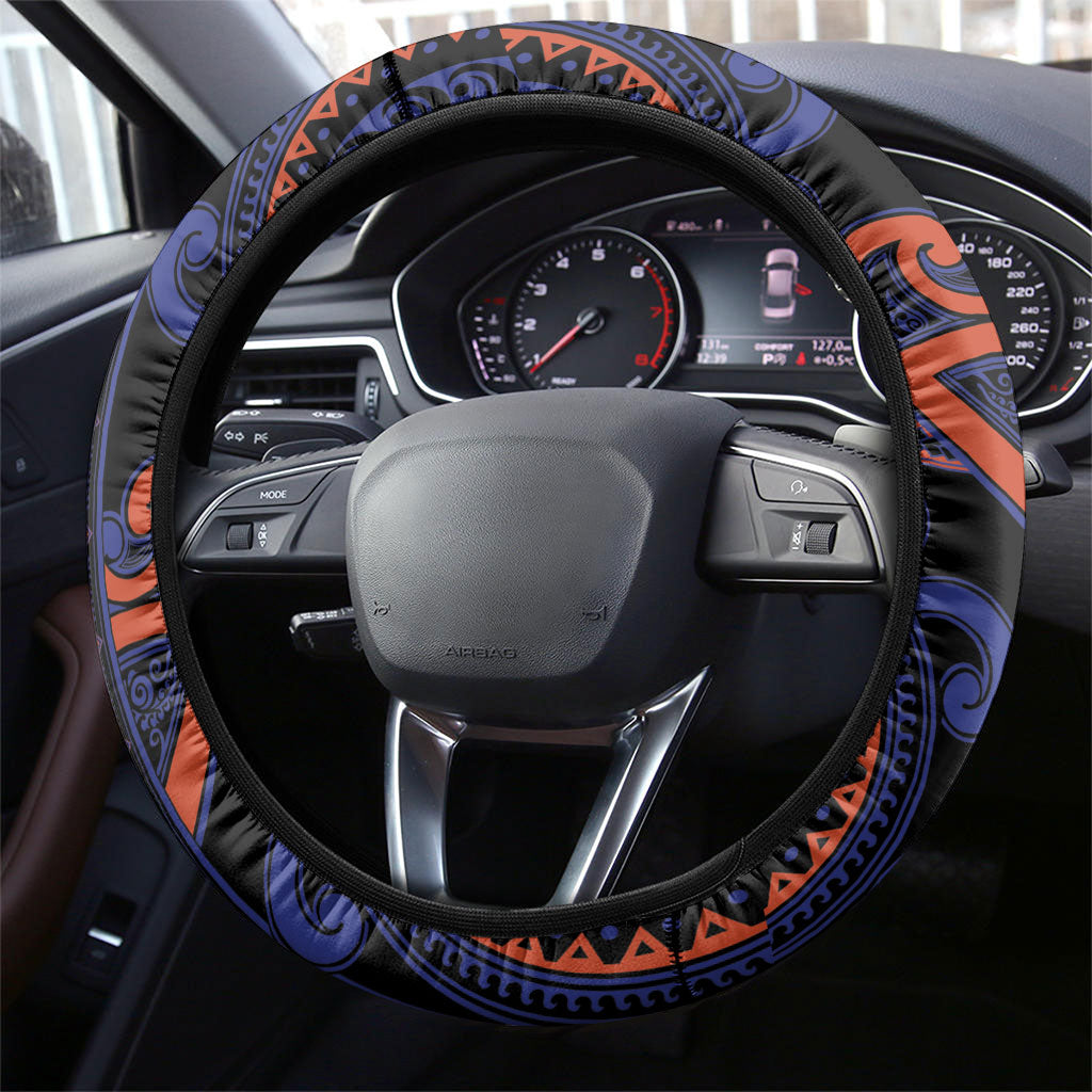 Aotearoa Whakatohea Steering Wheel Cover Maori Tribal Pattern LT05 - Polynesian Pride