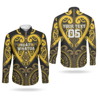 Custom Aotearoa Ngati Whatua Couples Matching Tank Maxi Dress and Long Sleeve Button Shirt Maori Tribal Pattern LT05 - Polynesian Pride