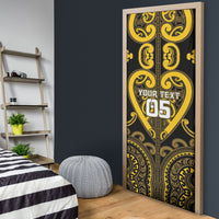 Custom Aotearoa Ngati Whatua Door Cover Maori Tribal Pattern LT05 - Polynesian Pride