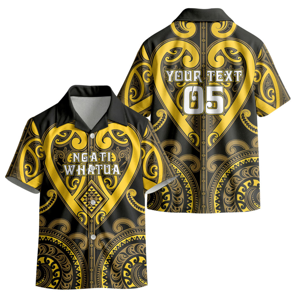 Custom Aotearoa Ngati Whatua Kid Hawaiian Shirt Maori Tribal Pattern LT05 - Polynesian Pride