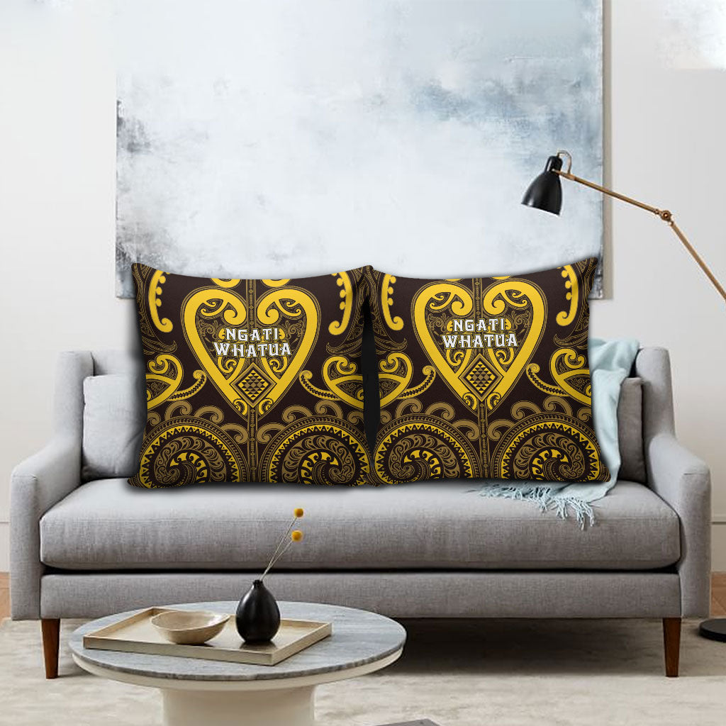 Aotearoa Ngati Whatua Pillow Cover Maori Tribal Pattern LT05 - Polynesian Pride