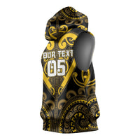Custom Aotearoa Ngati Whatua Sleeveless Hoodie Maori Tribal Pattern LT05 - Polynesian Pride